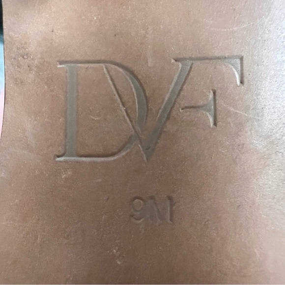 Diane von Furstenberg DVF Odelia Blue Suede Cork Open Toe Platform Sandals - 9 - Picture 13 of 13